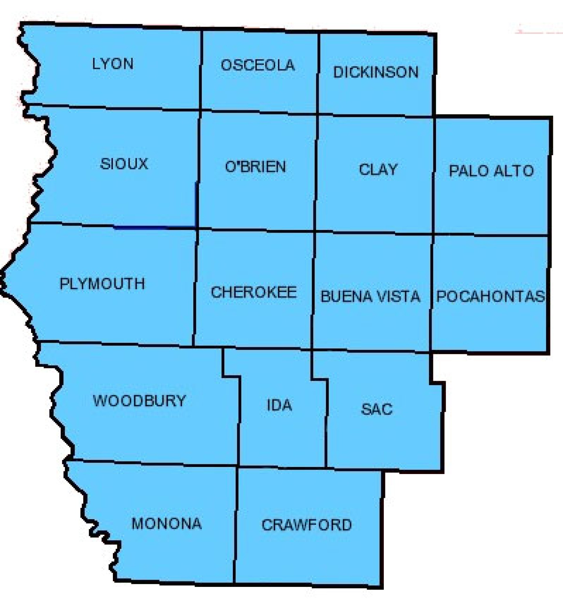District 3 Counties Map