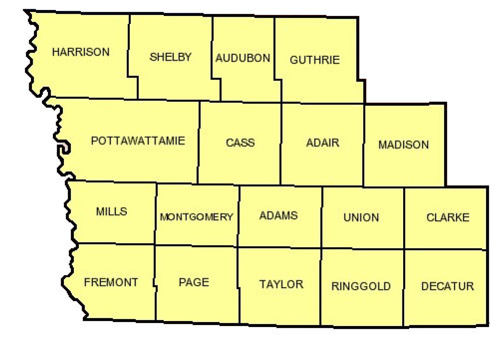 District 4 Counties Map